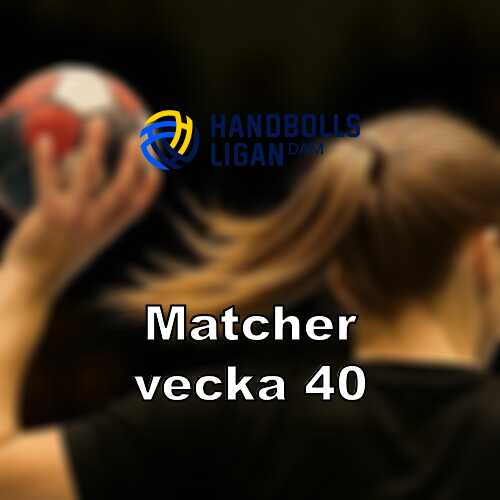 Vecka 40 i handbollsligan damer omgang 2 och goteborgsderby
