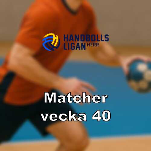 Vecka 40 i handbollsligan herrar omgang 3 5 och malmo i topp