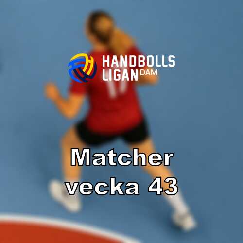 Vecka 43 i handbollsligan damer omgang 5 med sex matcher