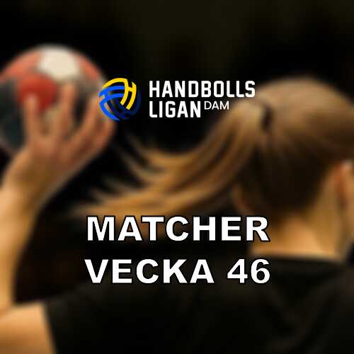 Vecka 46 i handbollsligan damer omgang 8 och toppmote i partille