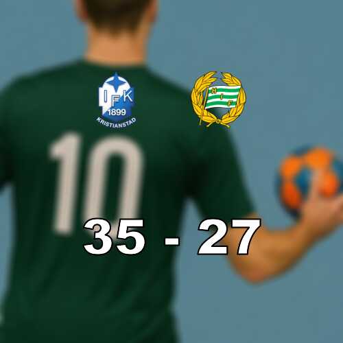 Kristianstad slog hammarby med 35 27 efter tidig kontroll